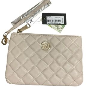 Badgley Mischka Off White Quilted Clutch